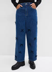 Jeans barrel con girovita comodo, vita alta, bonprix