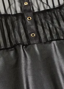 Mini abito effetto bagnato con collarino, bonprix