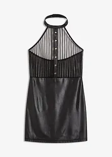 Mini abito effetto bagnato con collarino, bonprix