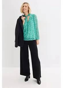 Maglia a maniche lunghe in mesh delicato, bonprix