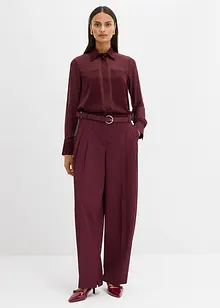 Camicia con inserto di satin, bonprix