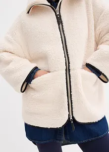 Giacca oversize in pile teddy, bonprix