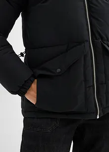 Giacca trapuntata con collo in teddy, bonprix