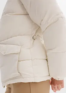 Giacca trapuntata con collo in teddy, bonprix