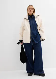 Giacca oversize in pile teddy, bonprix