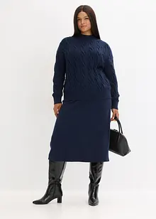 Maglione oversize in misto viscosa morbido, bonprix