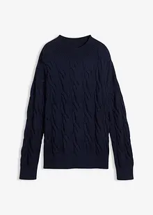 Maglione oversize in misto viscosa morbido, bonprix