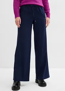 Pantaloni effetto lana con elastico in vita, bonprix