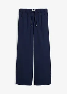 Pantaloni effetto lana con elastico in vita, bonprix