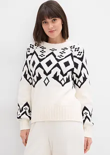 Maglione norvegese oversize, bonprix