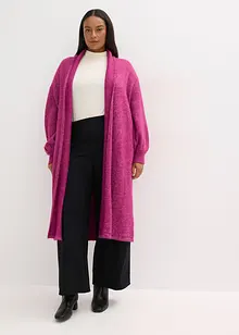 Maxi cardigan con effetto peloso, bonprix