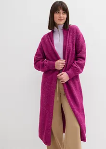 Maxi cardigan con effetto peloso, bonprix