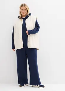 Pantaloni larghi in morbido punto di Roma, bonprix