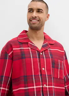 Pigiama in flanella di cotone morbido con sacchetto regalo, bonprix