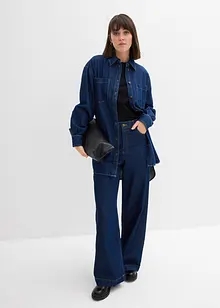 Jeans straight larghi a vita alta, bonprix