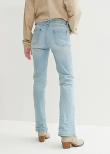 Jeans bootcut elasticizzati, vita media, bonprix