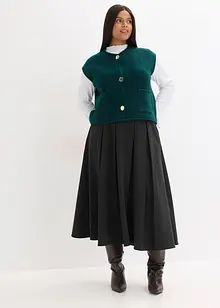 Gilet in maglia con bottoni decorativi, bonprix