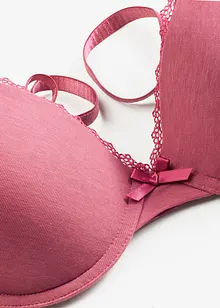 Reggiseno in cotone biologico con ferretto e coppe preformate, bonprix