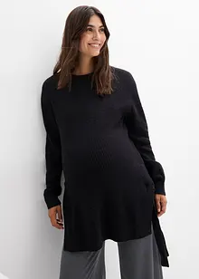 Maglione prémaman / da allattamento in cotone con percentuale di lana, bonprix