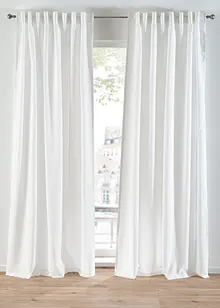 Tenda semitrasparente in poliestere riciclato (pacco da 2), bonprix