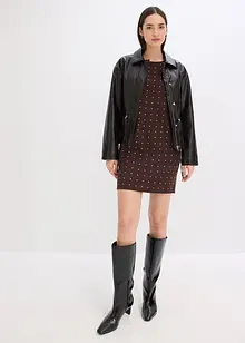 Abito di jersey con strass, bonprix