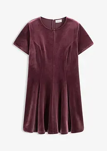 Miniabito in velluto morbido, bonprix