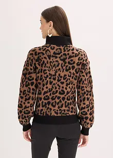 Maglione con mezza zip, bonprix