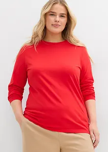 Maglia a maniche lunghe con puro cotone biologico (pacco da 2), bonprix