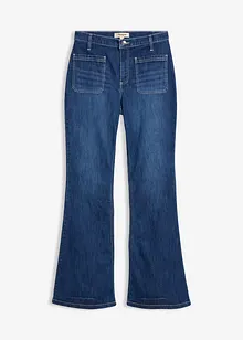 Jeans elasticizzati bootcut, vita alta, bonprix