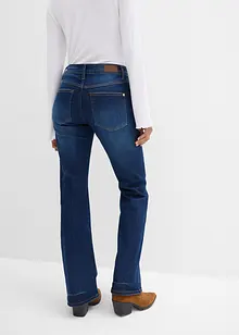 Jeans elasticizzati bootcut, vita media, bonprix