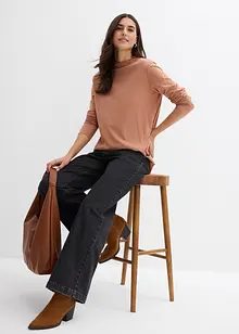 Maglia a maniche lunghe in misto cotone, bonprix