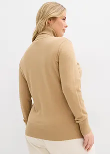 Maglione a collo alto in filato fine, bonprix