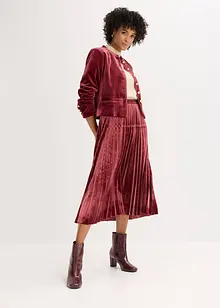 Abito midi in crêpe operato, bonprix