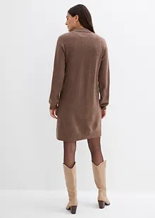 Abito in maglia corto con bottoni, bonprix