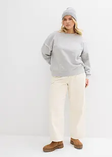 Felpa oversize in misto cotone, bonprix