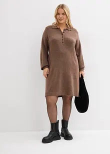 Abito in maglia corto con bottoni, bonprix