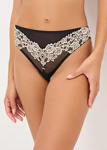 Perizoma in pizzo bicolore, bonprix