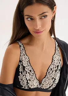 Bralette in pizzo bicolore, bonprix