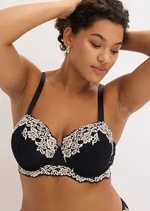 Reggiseno a balconcino in pizzo bicolore (pacco da 2), bonprix