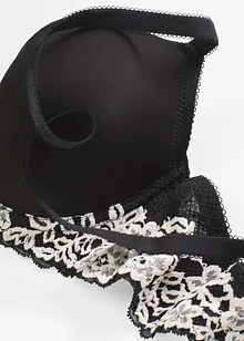 Reggiseno con coppe preformate e pizzo bicolore, bonprix