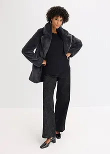 Maglia con scollo ondulato in punto di Roma, bonprix