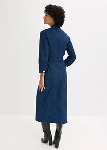 Abito in twill con cintura (set   2 pezzi), bonprix