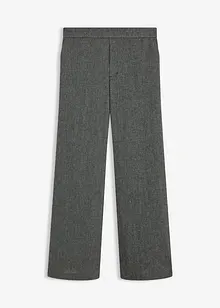Pantaloni bootcut effetto tweed, bonprix