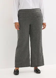 Pantaloni bootcut effetto tweed, bonprix