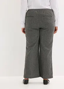 Pantaloni bootcut effetto tweed, bonprix