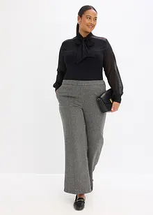 Maglia con fiocco e pizzo, bonprix