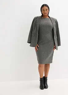 Abito a tubino con effetto tweed, bonprix