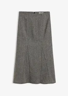 Gonna godet effetto tweed, bonprix