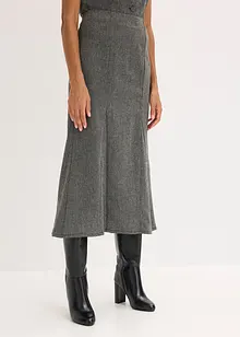 Gonna godet effetto tweed, bonprix