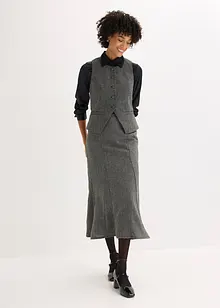 Gilet effetto tweed, bonprix